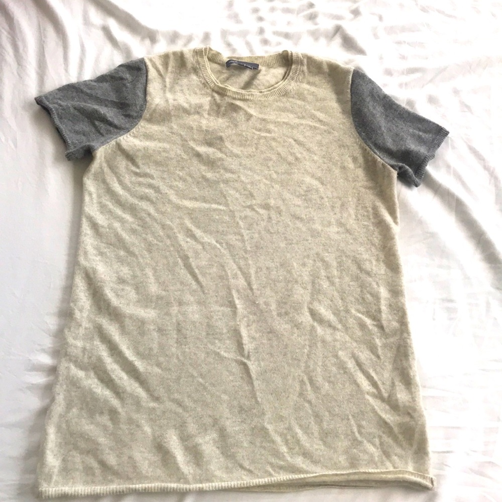 Vince Cashmere Short Sleeved Sweater, Size S